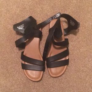 Franco Sarto Black Sandals